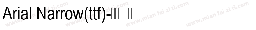 Arial Narrow(ttf)字体转换
